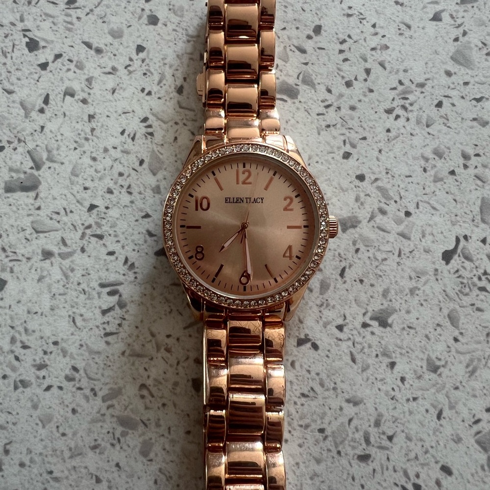 Ellen Tracy Rose Gold watch